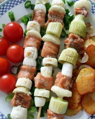 Шашлык из лосося