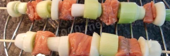шашлык из лосося