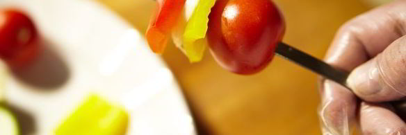 шашлык из овощей