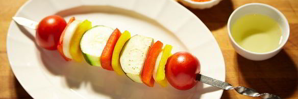 шашлык из овощей