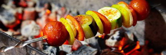 шашлык из овощей