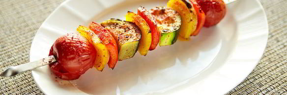 шашлык из овощей