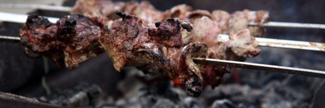 Шашлык из печени куриной