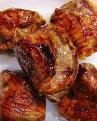 Шашлык из печенки