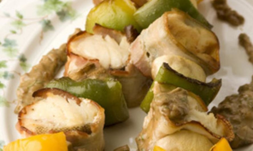 Рецепт шашлыка из рыбы с грибами