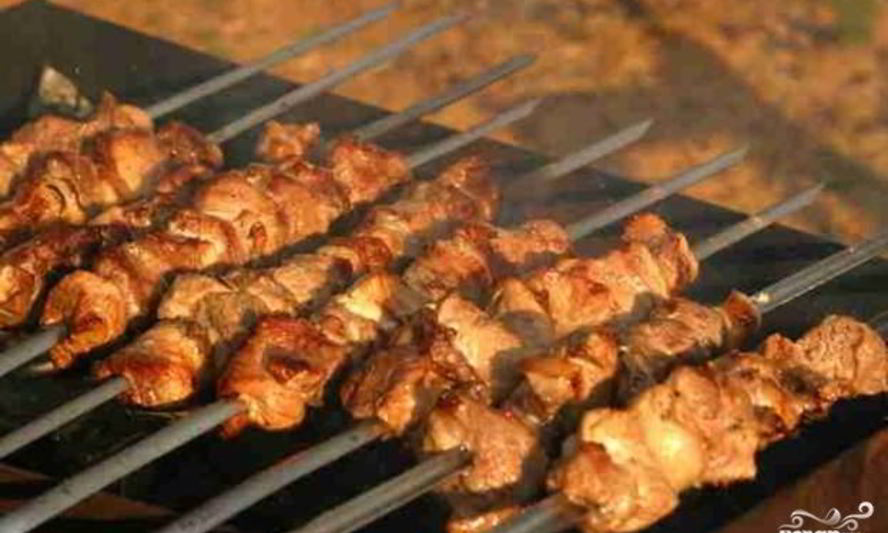 Рецепт шашлыка из свинины, маринованый в помидорах