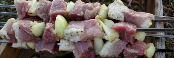 шашлык из свинины с луком в армянском маринаде