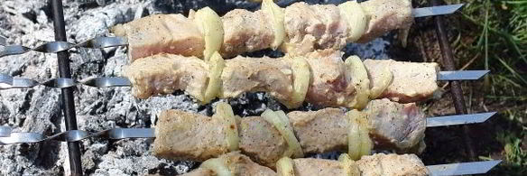 шашлык из свинины в майонезе