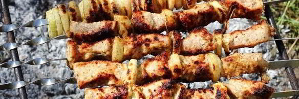 шашлык из свинины в майонезе