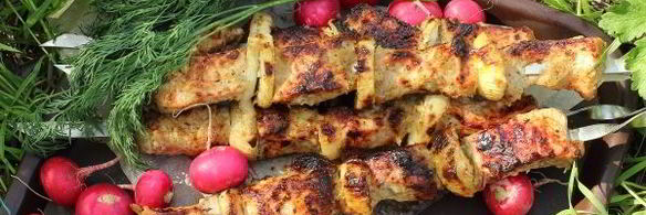 шашлык из свинины в майонезе