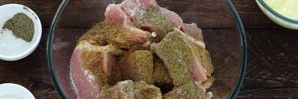 шашлык из свинины в майонезе