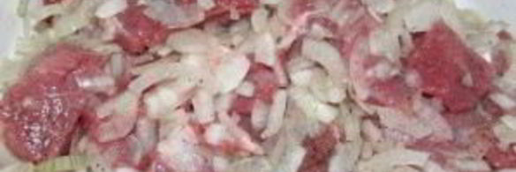 шашлык из телятины на минеральной воде