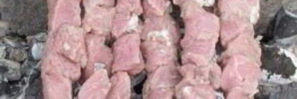 шашлык из телятины на минеральной воде