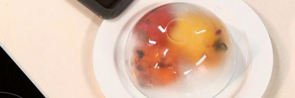 шашлык из зубатки с луковым конфитюром