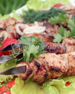 Шашлык с киви