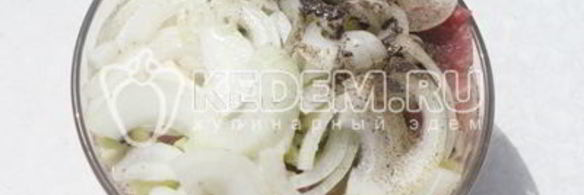 шашлык с киви