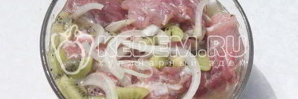 шашлык с киви