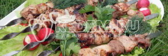 шашлык с киви