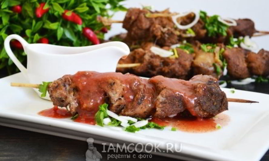 Рецепт шашлыка в духовке в банке на шпажках