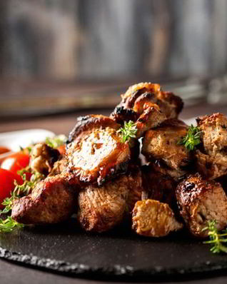 Шашлык в маринаде из тертого лука и уксуса