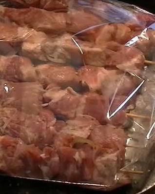 Шашлык в рукаве для запекания