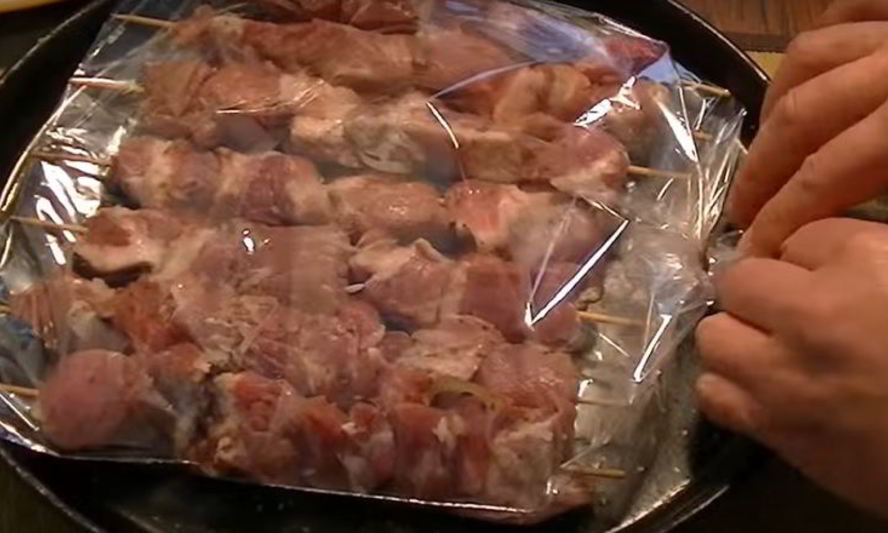 Рецепт шашлыка в рукаве для запекания