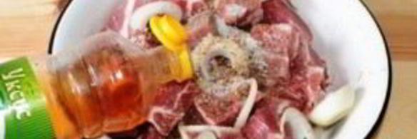 сочный шашлык из свинины с уксусом