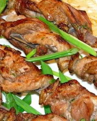 Сочный шашлык из трех видов мяса