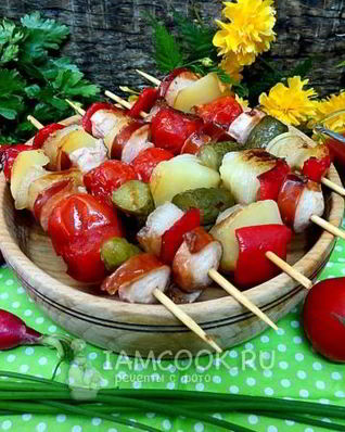 Студенческий шашлык на сковороде