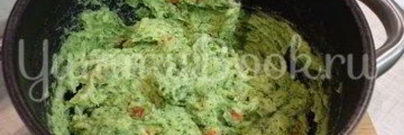 зеленые сырно-картофельные шашлычки на шпажках