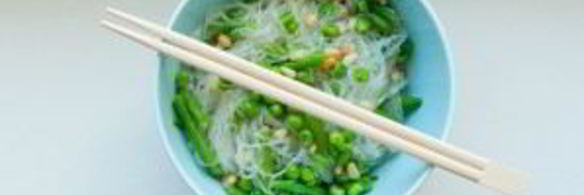 стеклянная лапша с овощами