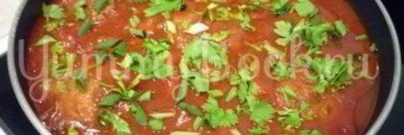 чесночные тефтели с морковью в остром соусе