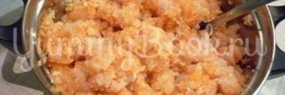 чесночные тефтели с морковью в остром соусе