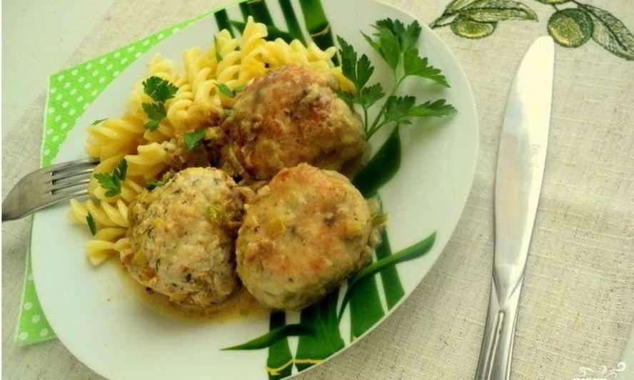 Рецепт куриных тефтелей с грибами
