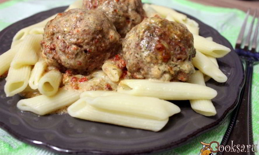 Рецепт мясных тефтелей в соусе со сладким перцем