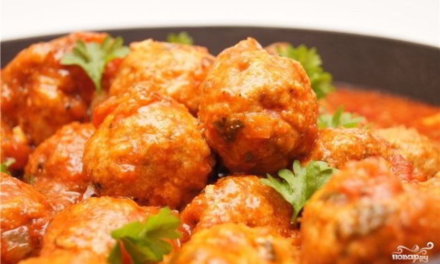 Рецепт мясных тефтелей в соусе