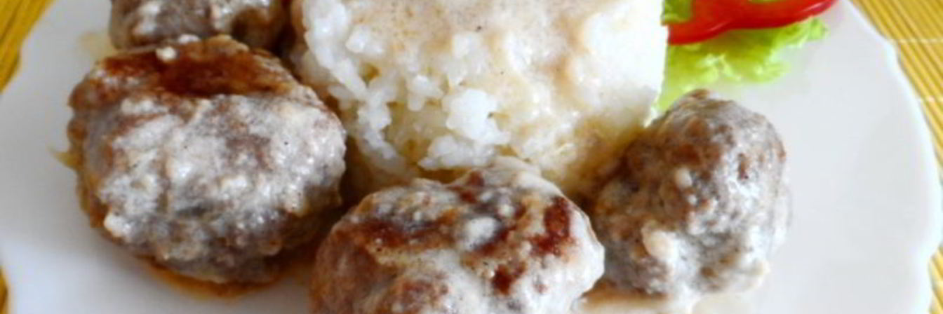 Мясные тефтельки с соусом
