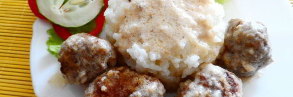 мясные тефтельки с соусом