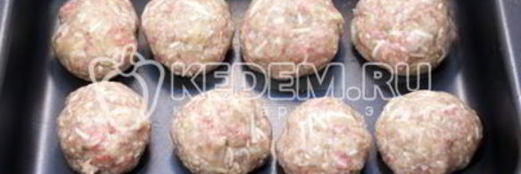 рождественский венок из тефтелей