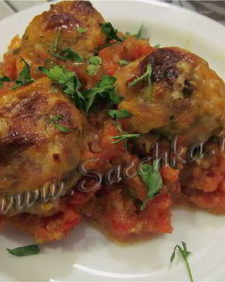 Рыбные тефтели в красном соусе