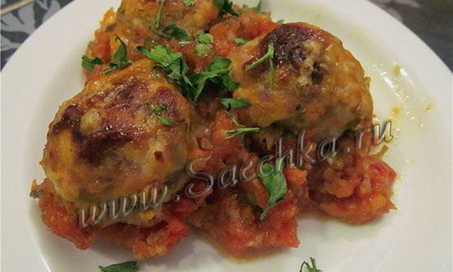 Рецепт рыбных тефтелей в красном соусе