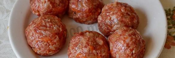 тефтели с капустой и рисом