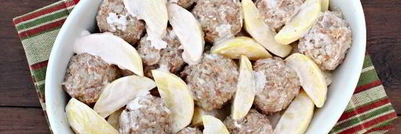 тефтели с картошкой в духовке