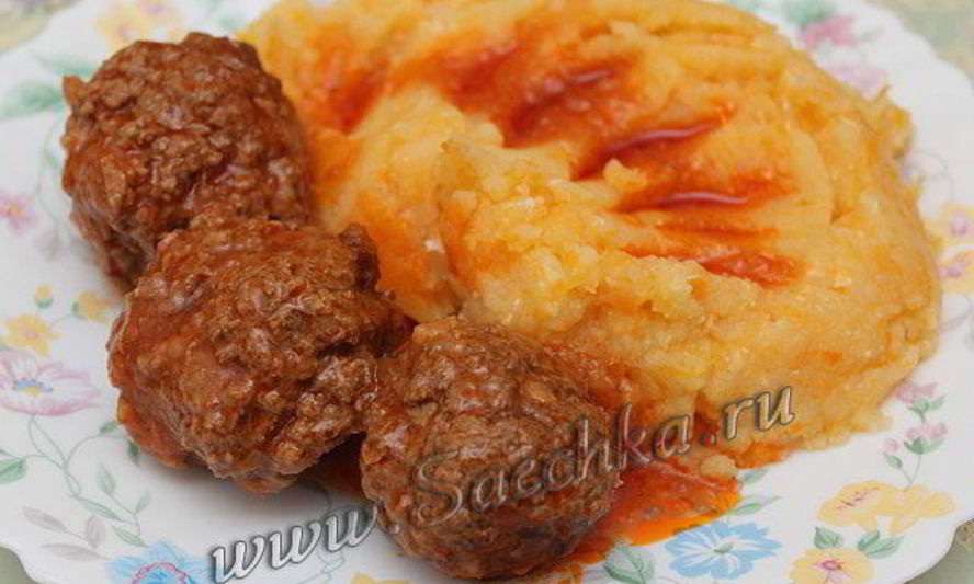 Рецепт тефтелей с подливкой семь веселых нот
