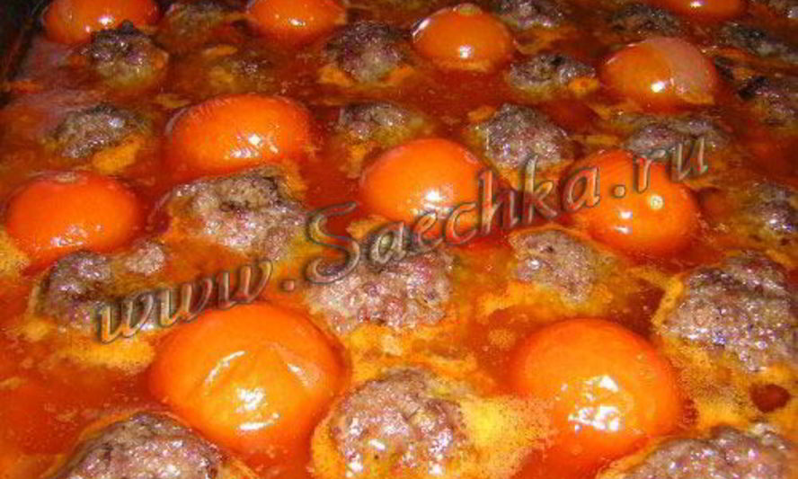 Рецепт тефтелей с томатами черри