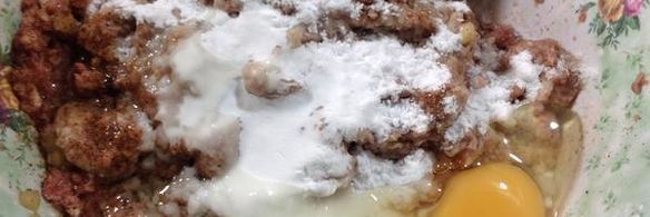 тефтели с яблоком в медовой глазури с рисом