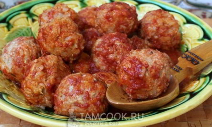 Рецепт тефтелей в мультиварке, в томатном соусе с розмарином