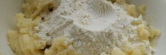 ленивые картофельные вареники с грибами