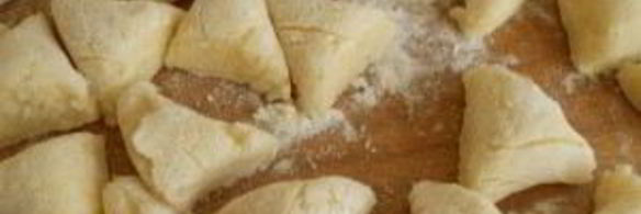 ленивые картофельные вареники с грибами