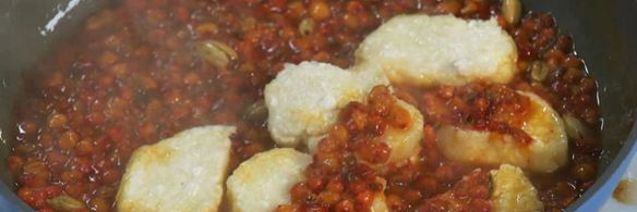 ленивые вареники с облепиховым соусом